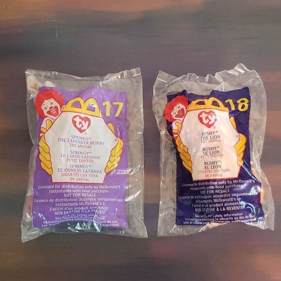 Vintage Complete Set of 18 Sealed McDonalds Teeny Beanie Babies (2000) - Picture 10 of 11